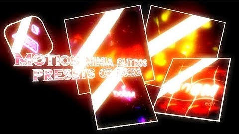 MOTION NINJA OUTRO PACK OR PRESETS | MOTION NINJA | DOOM EDITZ