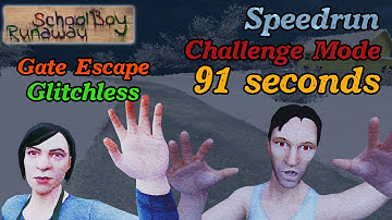 Schoolboy Runaway - Speedrun Challenge Mode Gate Escape Glitchless 91 seconds