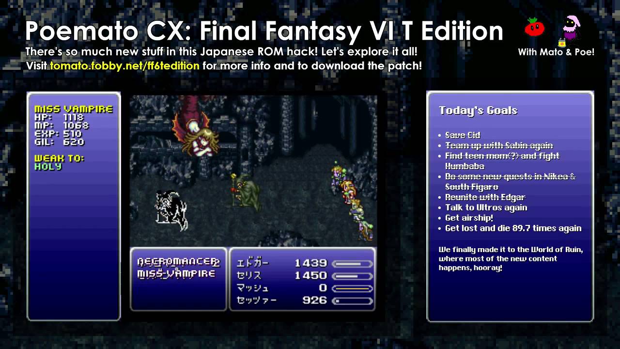 A Truly Unusual And Unexpected Final Fantasy Vi T Edition Battle Youtube
