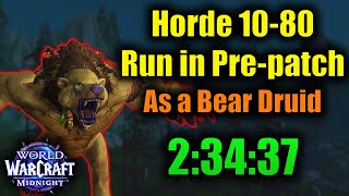 Horde Guardian Druid 10-80 Speedrun