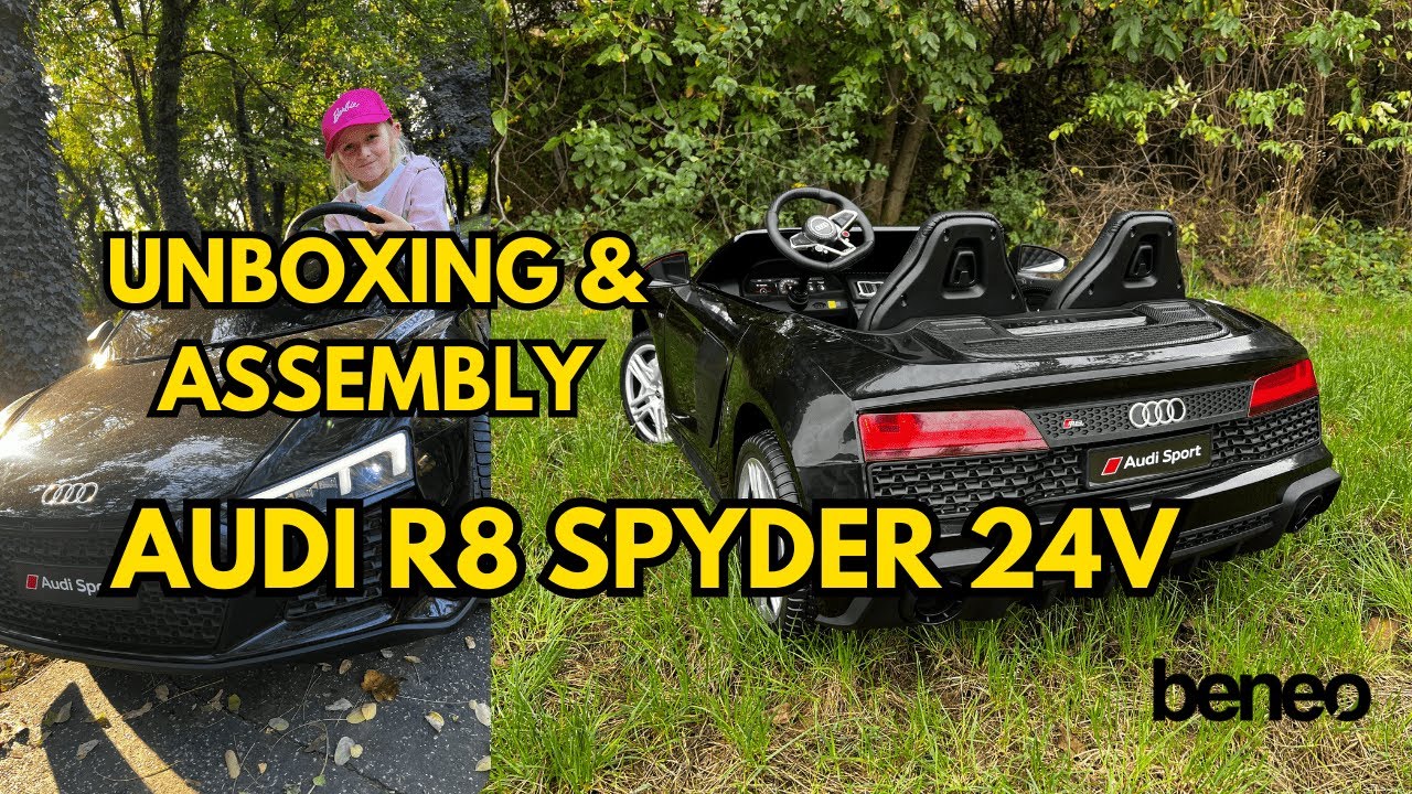 Electric Ride-on car Audi R8 Spyder 24V - Quick unboxing