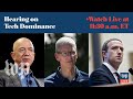 WATCH LIVE | Tech CEOs testify at House hearing on Facebook, Google, Apple and Amazon