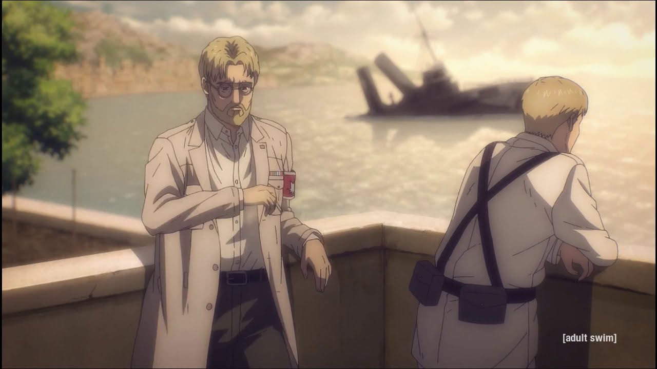 Levi wearing Erwin's Cloak and Mikasa wearing Eren's Scarf | Attack on  Titan Season 4 Episode 6 - YouTube