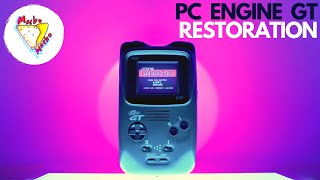 FULL RESTORATION OF PC ENGINE GT/TURBOEXPRESS | Replace All Capacitors and Deep Clean | Retro Renew