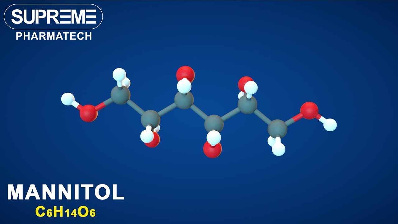 Mannitol | C6H14O6 | 3D molecule