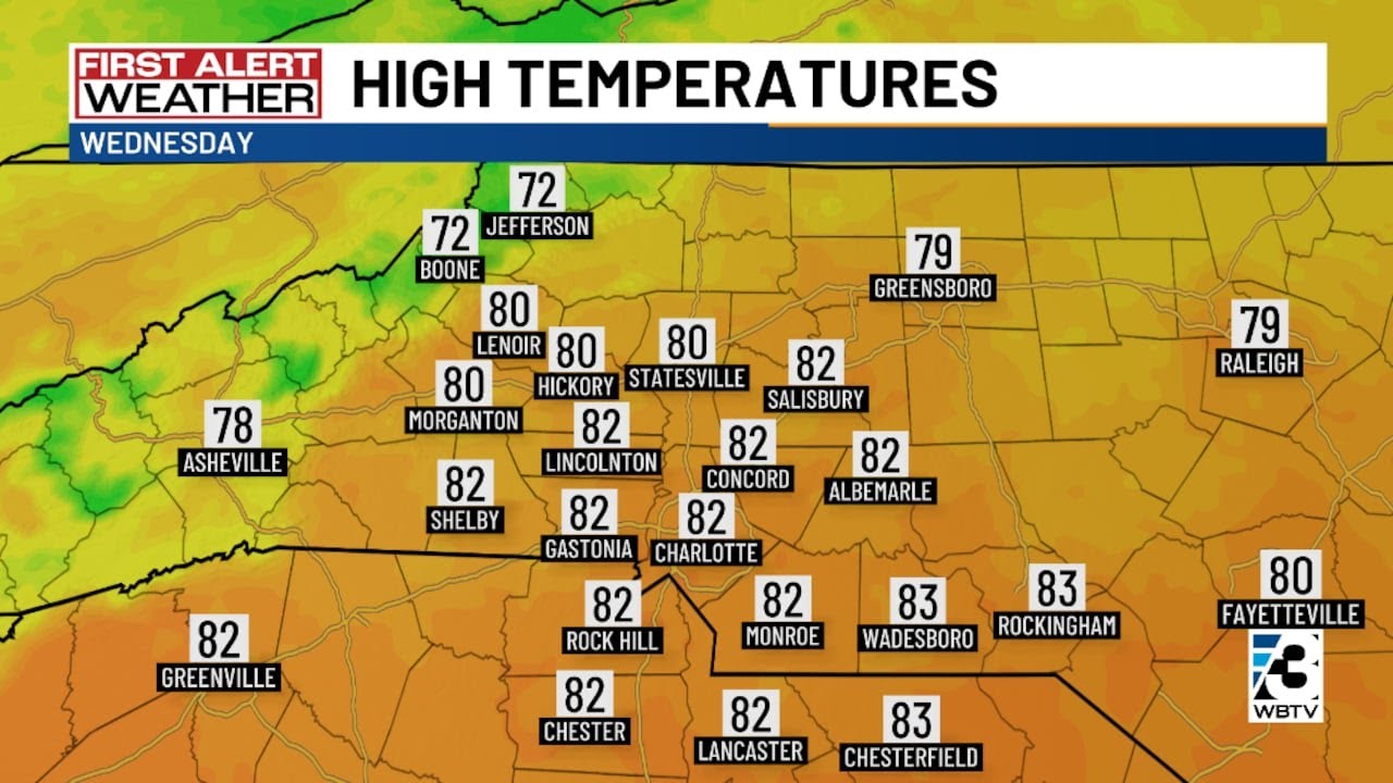Slight rain chances in the forecast as the workweek ends - YouTube
