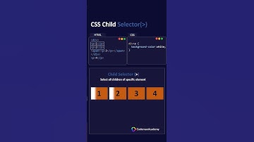 🚀 Learn CSS Child selector in 30 sec | html css tutorial