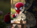 💥Evolution of Phase: Tiny Spider Man drink coffee ✅#cute #cat #cutecat #love #ai #shorts #evolution