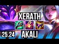 XERATH vs AKALI (MID) | Good KDA: 14/1/10 | KR Master | 25.24