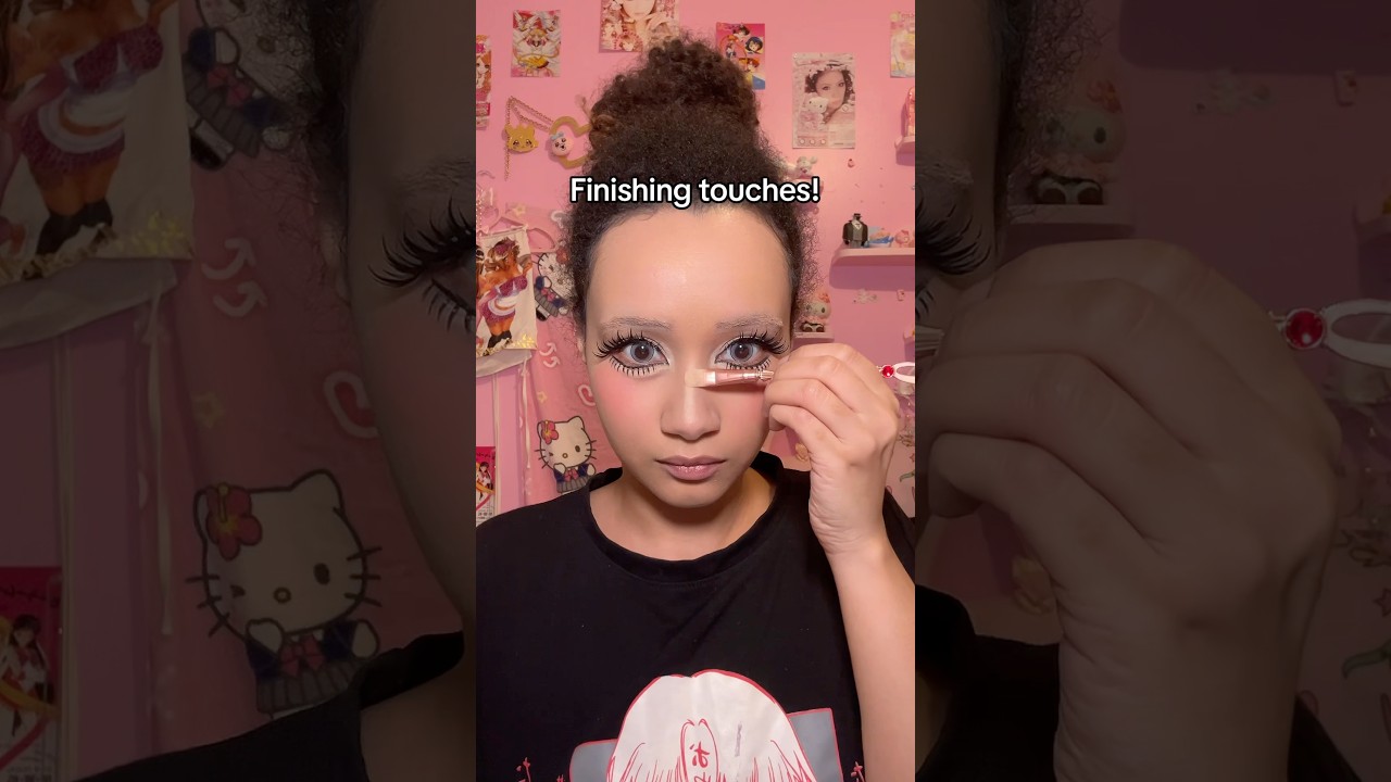 Trying Chinese Gyaru Makeup! #japanfashion #japanesefashion #gyaru #kawaii #kawaiistyle #makeup