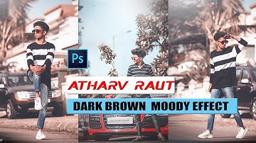 How to edit like Atharv raut - dark moody brown color effect tutorial - by Amit editz