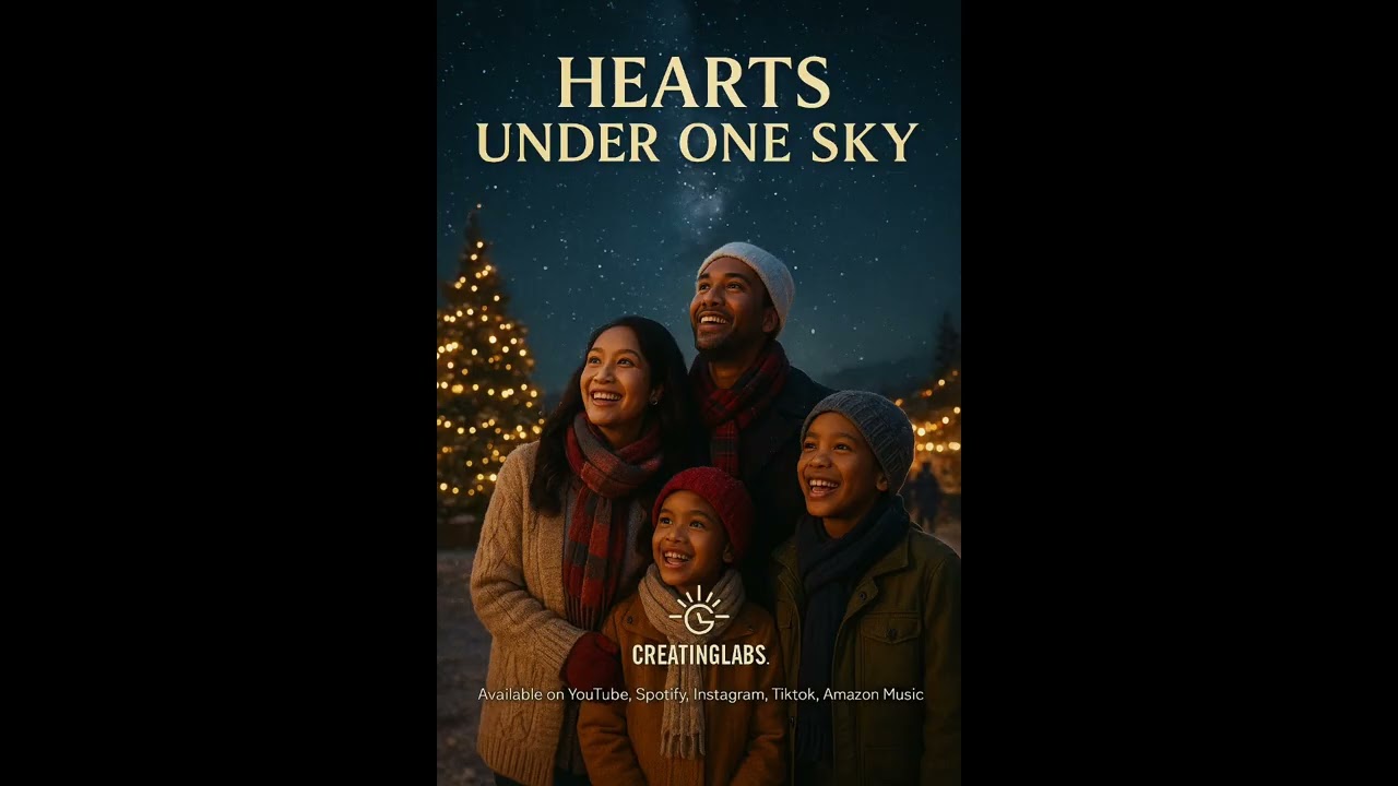 Hearts Under One Sky – Official Music Video | The Christmas Song That Unites everyone ❤️🌍