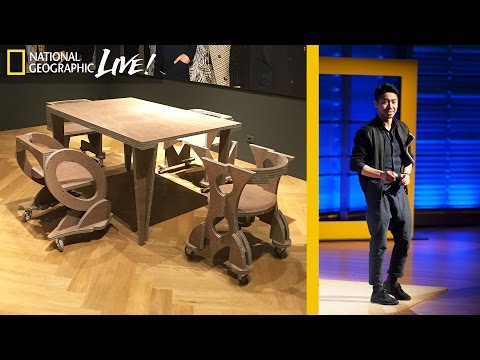 This Guy Is Making Furniture and Buildings out of Your Trash | Nat Geo Live