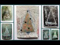 Gelli plate Gelatineplatte Monoprinting Monotypie Weihnachtskarten Christmas cards easy simple