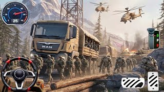 Off-road Army Cargo Truck Driving Game! Indian City Army Truck Transport: Android Gameplay screenshot 5