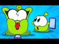 Om nom stories  accro au tlphone  bande dessine drle pour les enfants