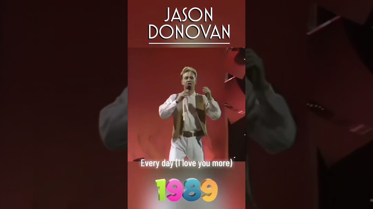 Jason Donovan 🤩 Every Day (I Love You More) #1989 #synthpop