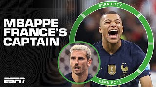 Kylian Mbappe becomes the CAPTAIN of France 👀 Disrespect to Antoine Griezmann? | ESPN FC