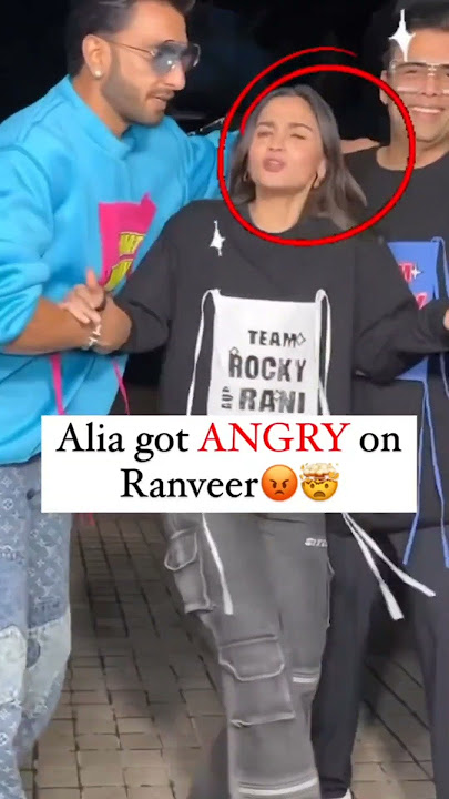 Alia gets angry with Ranveer Singh?? 😱😱 #bollywood #trending #shorts #aliabhatt #ranveersingh #short