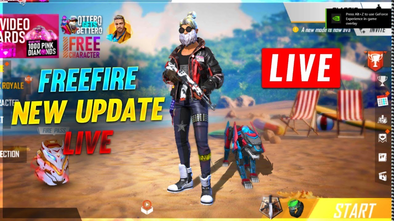 FREE FIRE INDIA || NEW UPDATE || GYAN GAMING LIVE - YouTube