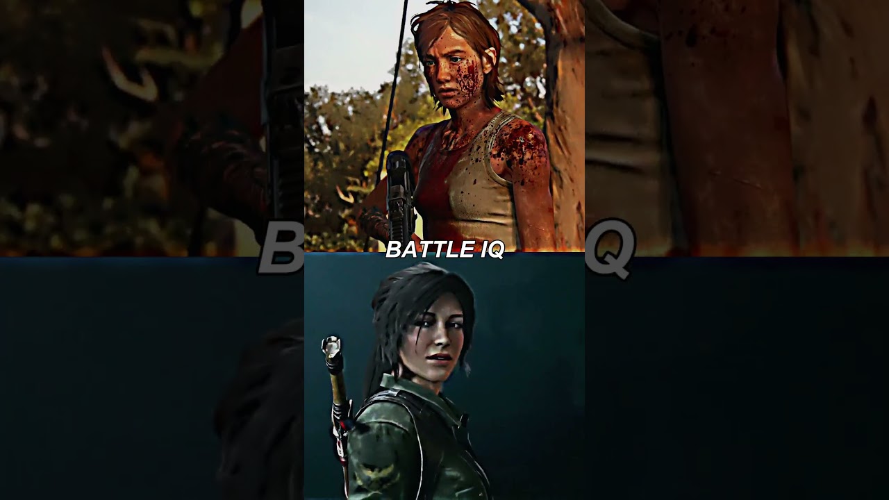 Ellie Williams vs Lara Croft | battle #shorts