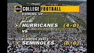 1993 #3 Miami Fl @ #1 Florida State No Huddle