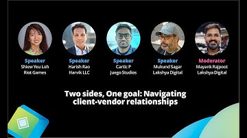 Two sides, One goal: Navigating client-vendor relationships | #IGDC2025