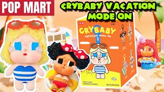 Download Lagu POP MART Crybaby Vacation Mode On Vinyl Plush Pendant Blind Box unboxing MP3