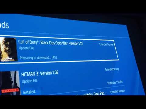 CALL OF DUTY BLACK OPS COLD WAR UPDATE SEASON TWO VERSION 1.12 DOWNLOADING PLAYSTATION 4 2/24/2021