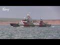 Артилерійські стрільби кораблів в Азовському морі.