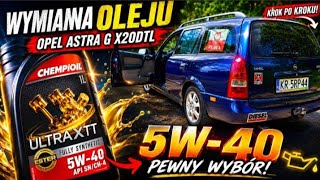 Chempioil - najlepszy olej - Wymiana oleju w silniku za pomocą wysysarki | Opel Astra G 2.0 X20DTL