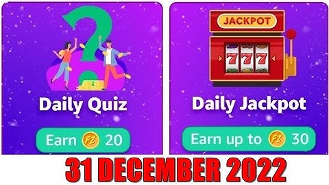 Amazon Fz Coins Quiz Answers Today | Amazon Quiz Today | 31 December 2022