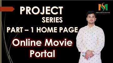 Online Movie Portal Website Using HTML, CSS & Bootstrap | Full Homepage Design Tutorial for Beginner