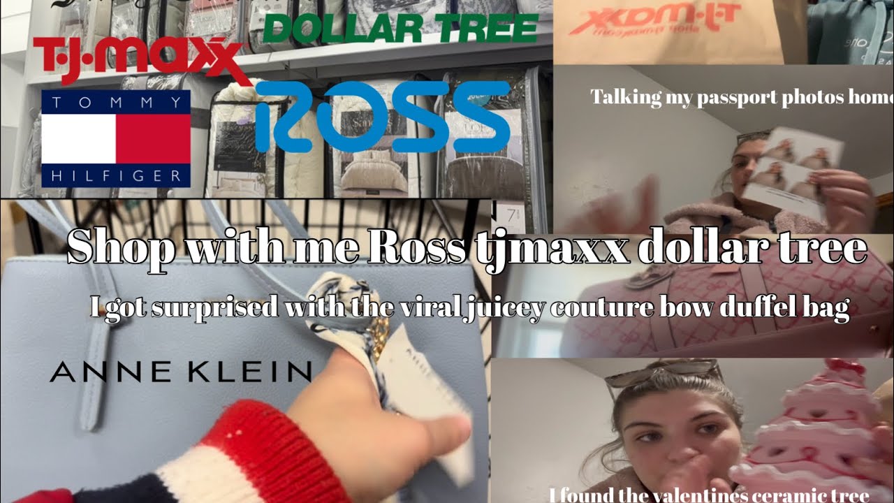 Shop with me Ross tjmaxx . 25 cent finds & the viral bow JC duffel 