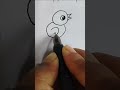 Cute Bird Drawing | Easy Choti si Pakshi Drawing For Beginners #shorts #ytshort #sketch @PMLart