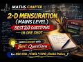 2D Mensuration Best 20 Mains Level Questions Asked In SSC