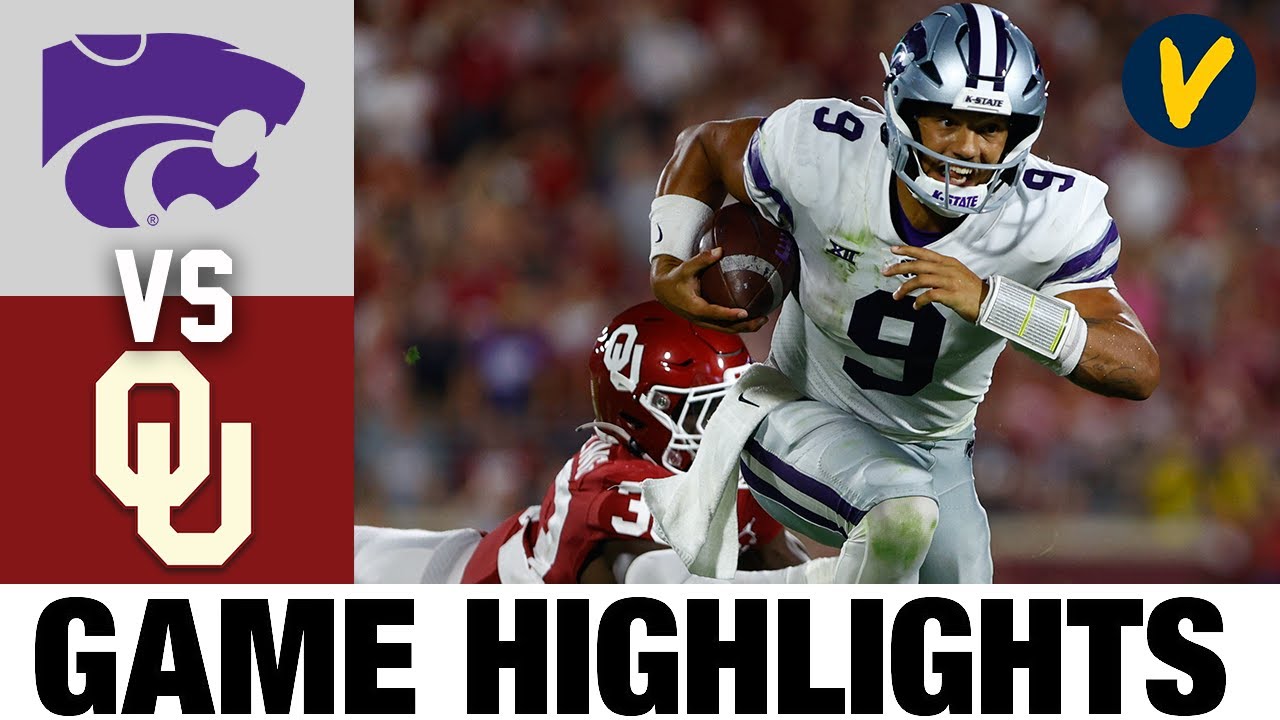 Kansas State vs 6 Oklahoma 2022 College Football Highlights Win