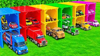 TRANSPORTING PATROL CARS, HOT WHEELS SPORTS CARS & EMERGENCY VEHICLES! Farming Simulator 22 MODPACKS screenshot 4