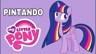 Colorir MLP My Little Pony Jogos de Pintar Desenhos animados Video infantil  Brinquedos para crianças 