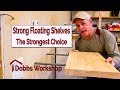 Strong Floating Shelves - The Strongest Option - YouTube