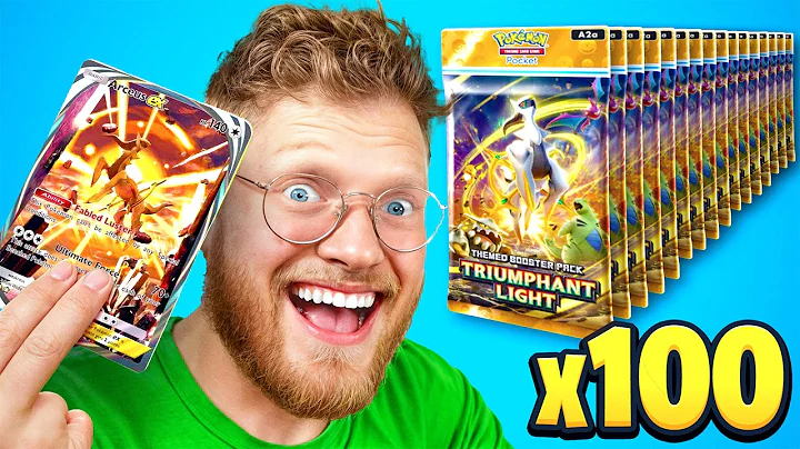 I Opened 100 ARCEUS Packs... and got my GOD PACK