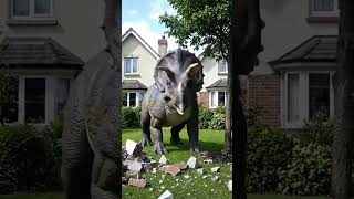 Using a Jurassic World Triceratops Mattel