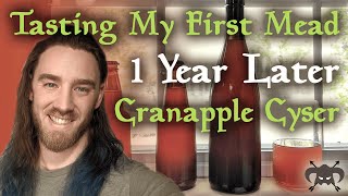 1 Year Tasting - My First Mead (Cranapple Cyser)