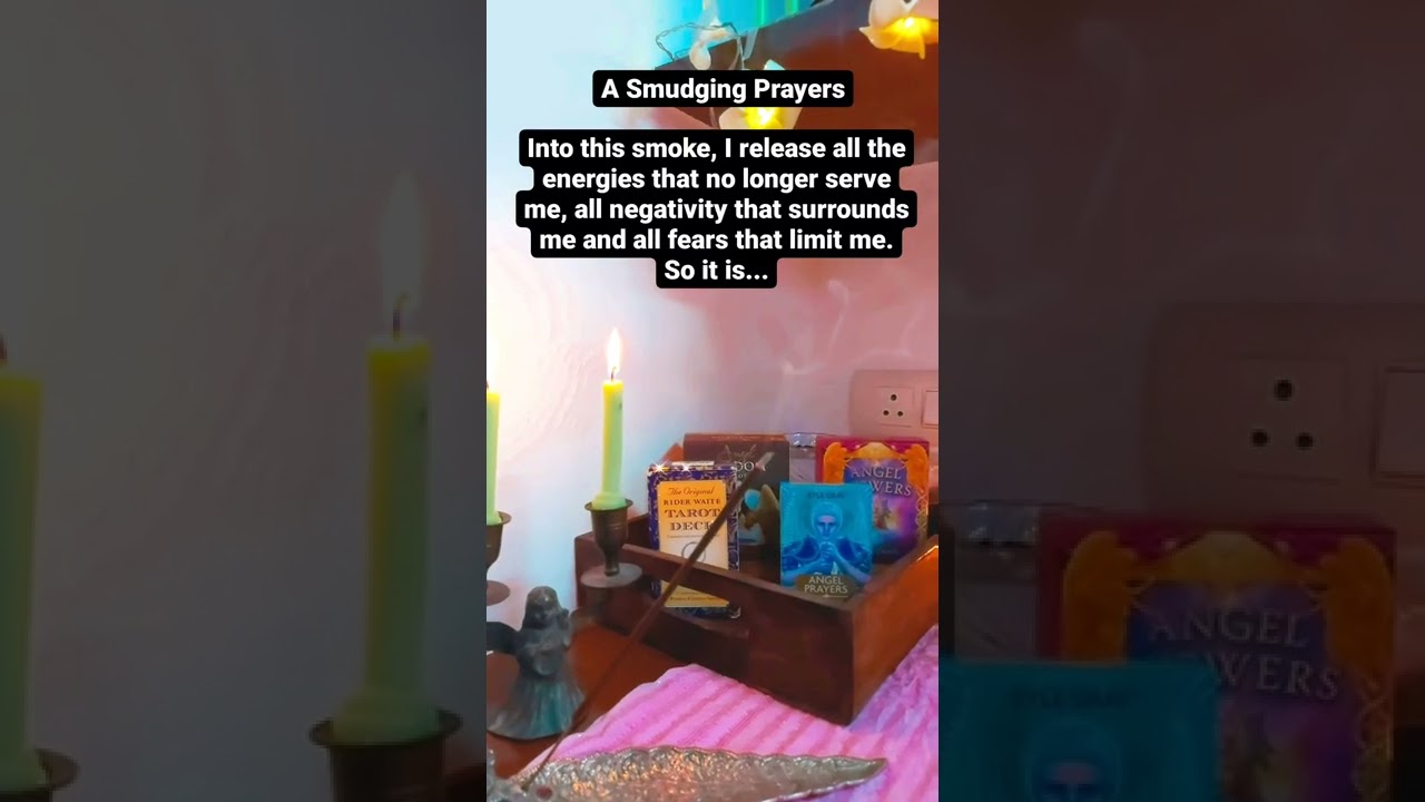what to Pray during Smudging your home.