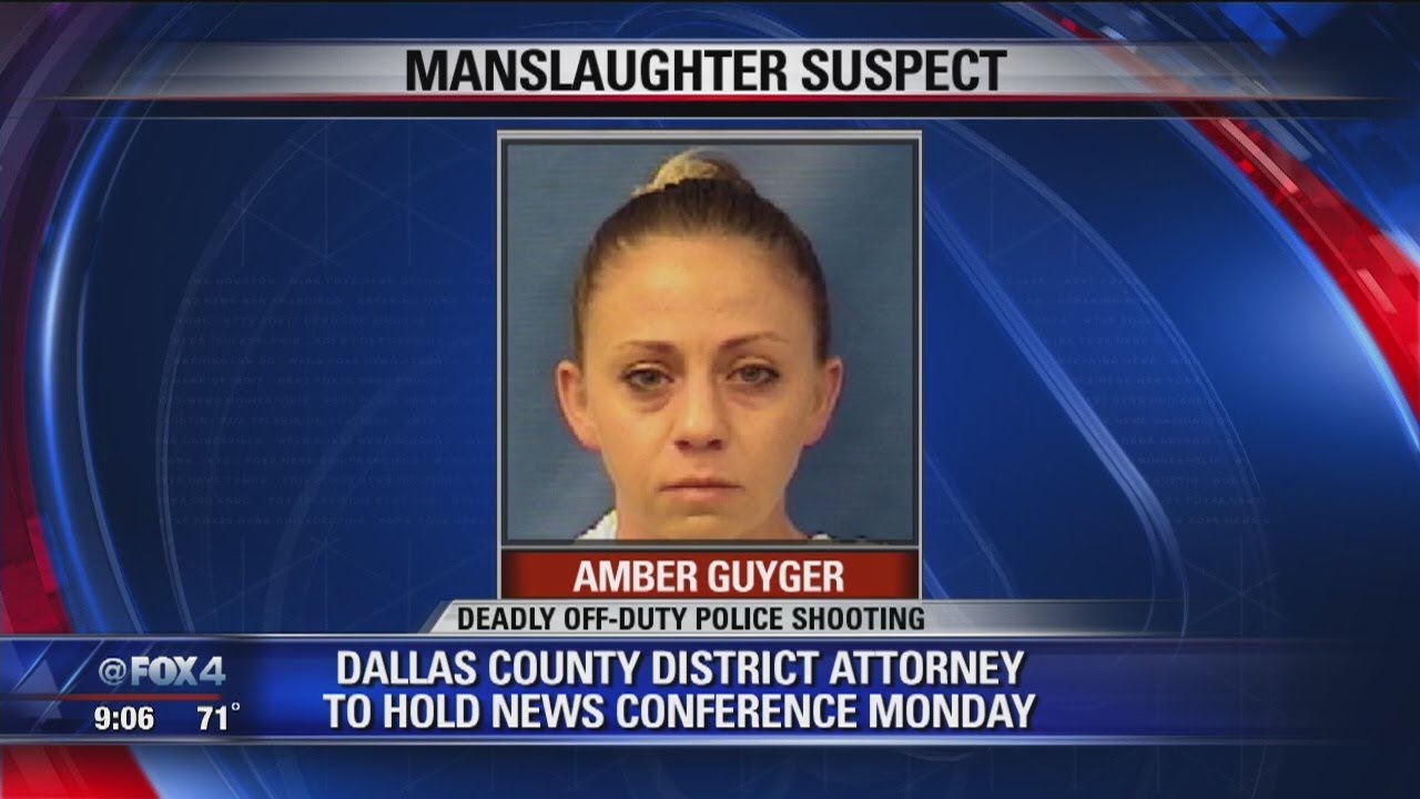 CHARGED: Officer Amber Guyger who shot and killed Botham Shem Jean charged with manslaughter