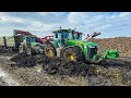 SÁRDAGASZTÁS 💪 | John Deere 8245R + Rába + 6930P | Stuck in MUD | Rübentransport