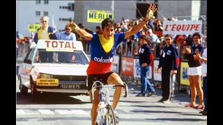 Tour de Francia 1984 Etapa 17 GrenobleL'Alpe d'Huez, Victoria de Lucho Herrera. Fignon lider.