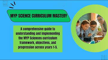 MYP Science- The written curriculum