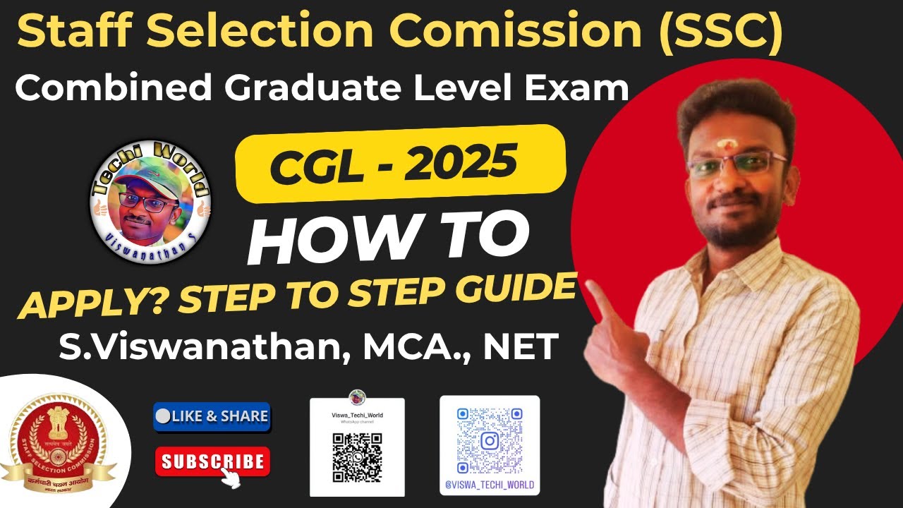 How to Apply for SSC CGL Exam Step by Step | SSC CGL 2025 Application ...