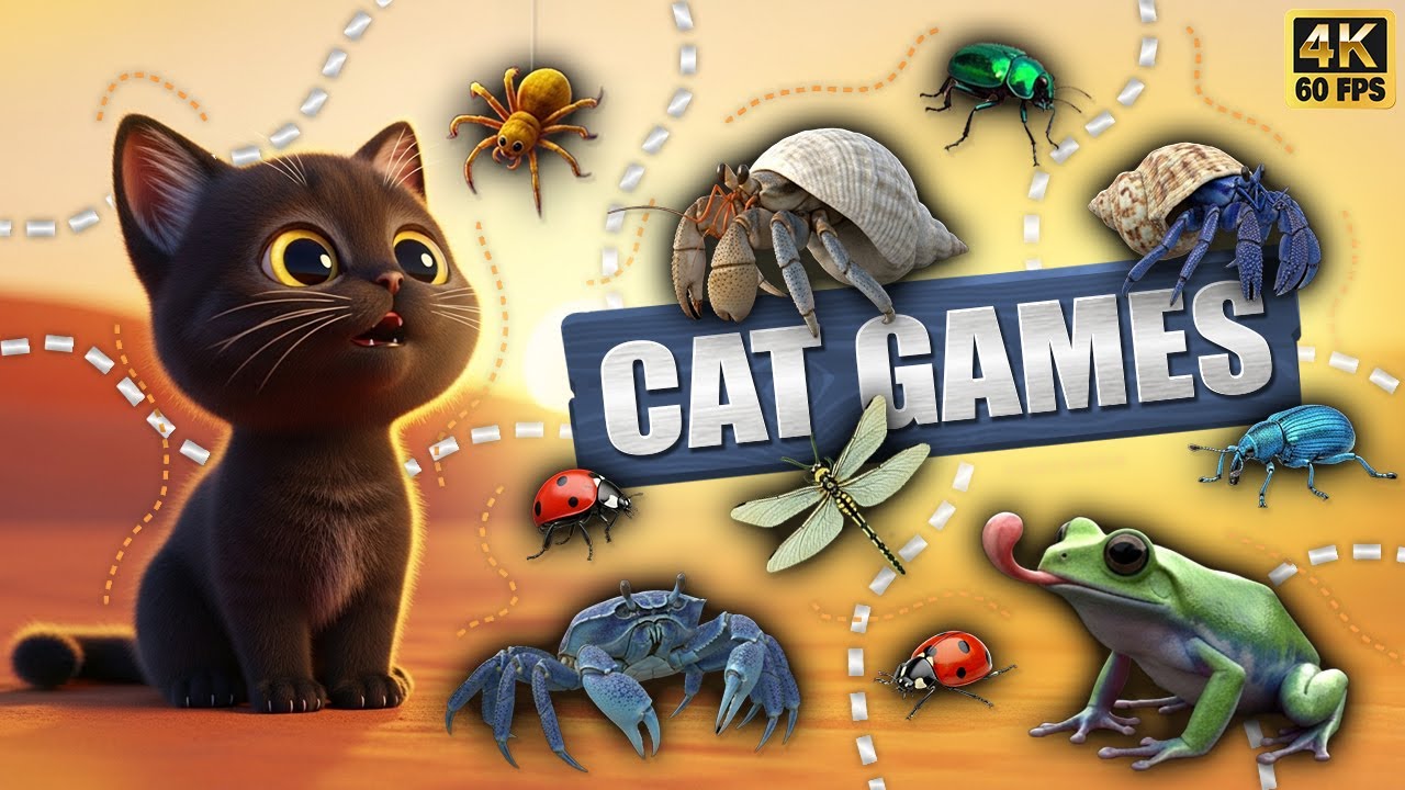 CAT GAMES 🐾3D Game for Cats Video for Cats Ultimate